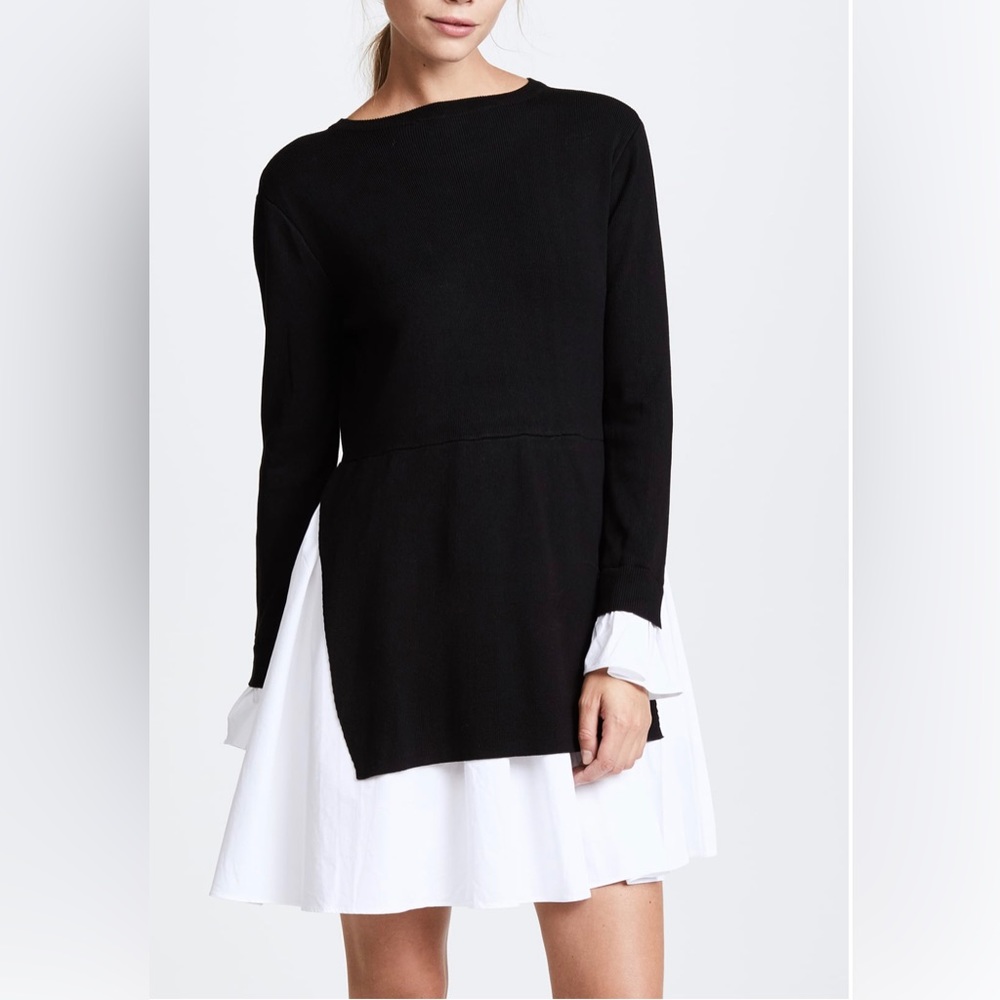 ENGLISH FACTORY Knit Combo Dress - Size L